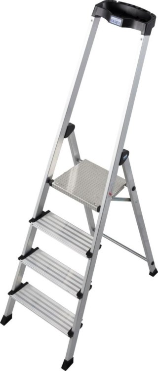 DRABINA ALUMINIOWA WOLNOSTOJĄCA SAFETY PLUS LINE 4 SZCZEBLE KRAUSE