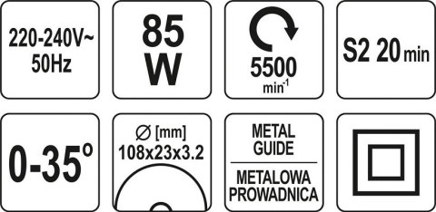 OSTRZAŁKA DO ŁAŃCUCHÓW 85W YATO