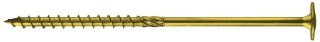WKRĘT DO DREWNA Z KOŁNIERZEM NA TORX OCYNK ŻÓŁTY 6*140MM T30 UN