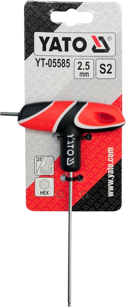 KLUCZ TRZP HEX (KULKA) Z RĘKOJEŚCIĄ 5MM YATO