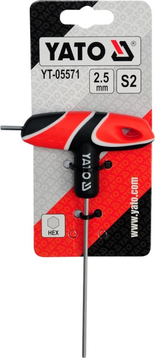 KLUCZ TRZPIENIOWY HEX Z RĘKOJEŚCIĄ 7MM YATO