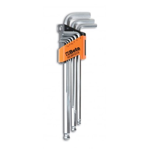 KOMPLET KLUCZY TRZPIENIOWYCH HEX 9 SZTUK 1.5-10MM BETA