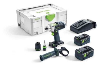 WIERTARKO-WKRĘTARKA AKUMULATOROWA UDAROWA PDC 18/4 LI 5,2PLU FESTOOL