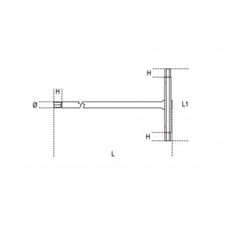 KLUCZ TRZPIENIOWY TYPU T 6MM BETA