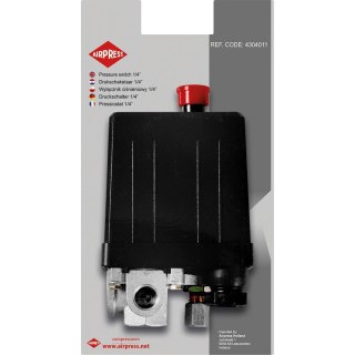 WYŁĄCZNIK CIŚNIENIOWY 1/4'' 230V 6 BAR AIRPRESS