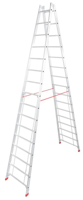 DRABINA ALUMINIOWA 2-ELEMENTOWA STABILO 2*16 SZCZEBLI KRAUSE