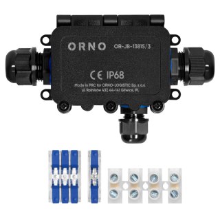 PUSZKA N/T IP68, 0.5-6.0MM2, 2 DŁA. M20, 1 DŁA. M16 ORNO