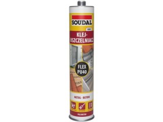 KLEJ USZCZELNIACZ POLIURETANOWY FLEX PU 40 BIAŁY 300ML SOUDAL