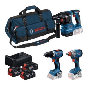 ZESTAW COMBI 18V GSR+GDX+GBH 3*5.0AH BOSCH