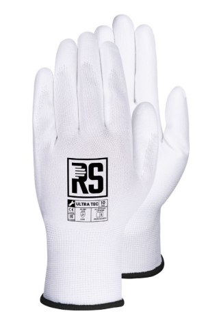 RĘKAWICE NYLON + POLIURETAN ULTRA TEC (RNYPO) BIAŁA R.9 UN