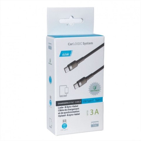 KABEL USB C - USB C 3A 60W 1M DLG