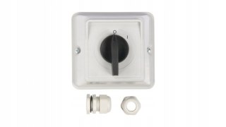 ŁĄCZNIK KRZYWKOWY 0-1 3P 63A IP44 ŁUK 63-13 W OBUDOWIE ELEKTROMET