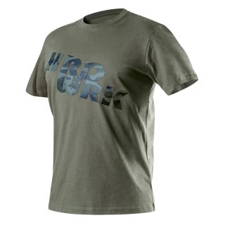T-SHIRT ROBOCZY OLIWKOWY CAMO, ROZM.L NEO