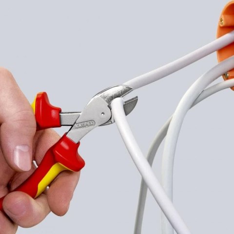 SZCZYPCE TNĄCE BOCZNE X-CUT 160MM,WYSOKIE PRZEŁOŻENIE DŹWIGN KNIPEX