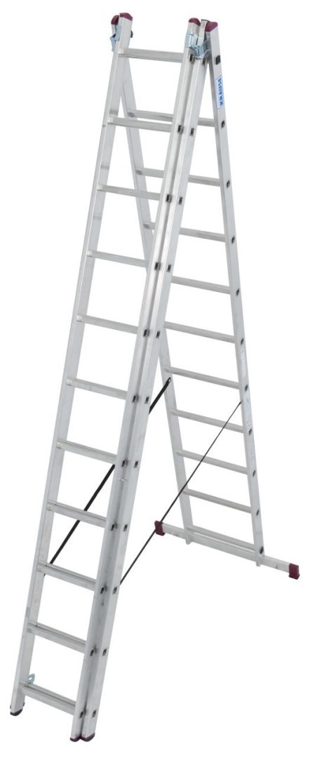 DRABINA ALUMINIOWA 3-ELEMENTOWA CORDA 3*11 SZCZEBLI KRAUSE