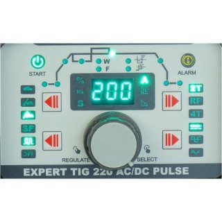 SPAWARKA INWERTOROWA EXPERT TIG 220 AC/DC PULSE + ZEST. TIG IDEAL