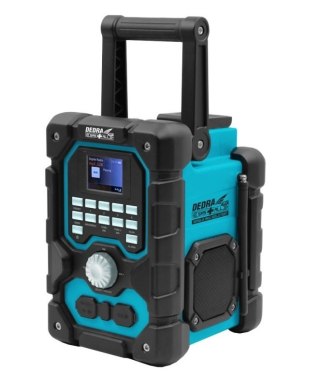 RADIO AKUMULATOROWE DAB+/FM BLUETOOTH 18V USB DEDRA