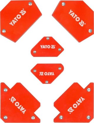 ZESTAW SPAWALNICZYCH KĄTOWNIKÓW MAGNET. 6 SZT. YATO