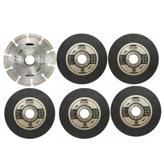 ZESTAW TARCZ SZLIFIERSKICH 125MM RAK6AGD125 6 EL. RYOBI