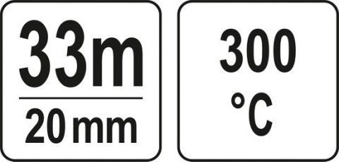 TAŚMA KAPTONOWA 20MM ODPORNA NA WYSOKIE TEMPERATURY YATO
