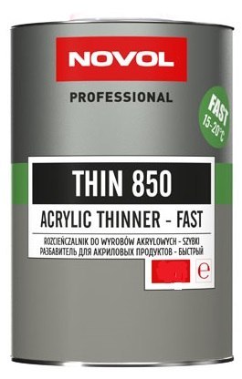 ROZCIEŃCZALNIK DO WYROBÓW AKRYLOWYCH THIN 850 0.5L FAST NOVOL