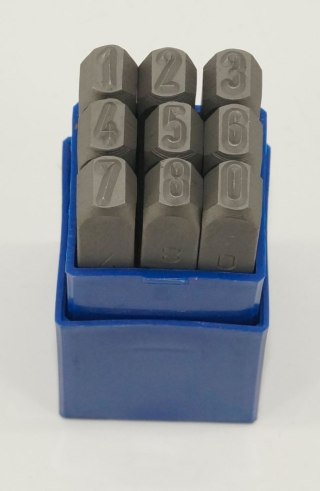 KOMPLET ZNACZNIKÓW CYFRY 6MM PRAWE GRAVUREM
