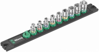 ZESTAW KLUCZY NASADOWYCH ZYKLOP 1/4'', 9CZ LISTWA MAGNETYCZN WERA