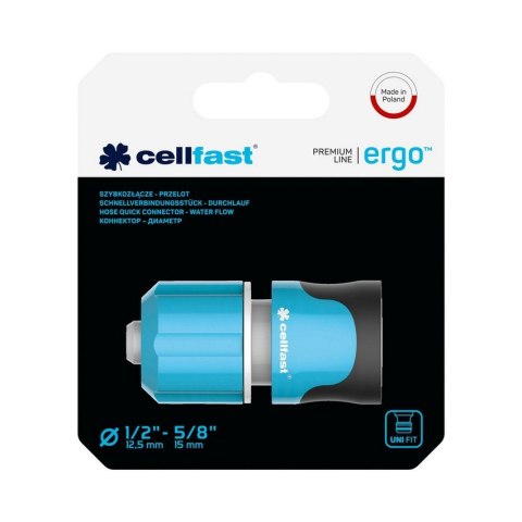 SZYBKOZŁĄCZE PRZELOTOWE 1/2 ERGO CELL-FAST
