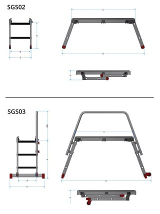 SKŁADANA PLATFORMA ROBOCZA SGS2 FARAONE