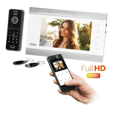 WIDEODOMOFON IP 7'' VIFIS VDP-61 VIFIS APP FHD BIAŁY VIRONE