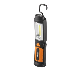 LAMPA WARSZTATOWA BATERYJNA 300 LM COB 2 W 1 + BATERIE 3XAA NEO