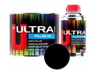 ULTRA FÜLLER 100 PODKŁAD AKRYLOWY 0,4L CZARNY + UTWARDZACZ NOVOL