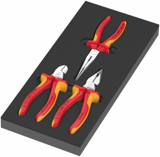 WKŁADKA PIANKOWA 9784 ZESTAW SZCZYPIEC SET VDE 1 3CZ. WERA