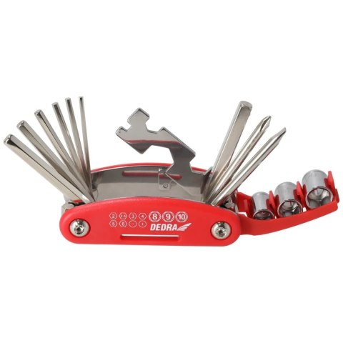 MULTITOOL - MULTINARZĘDZIE ROWEROWE 15 EL. DEDRA