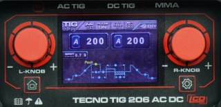 SPAWARKA INWERTOROWA TECNO TIG 206 AC/DC LCD IDEAL