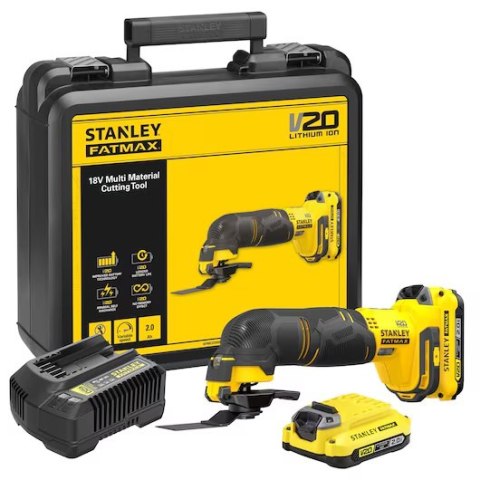 AKUMULATOROWE URZĄDZENIE WIELOFUNKCYJNE 18V V20 2*2.0AH STANLEY