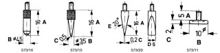 Końcówka pomiarowa do czujników zegarowych Limit 16x0,2x5 mm