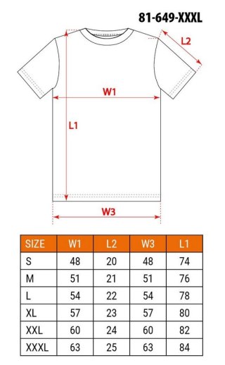 T-SHIRT GRANATOWY ROZMIAR XXXL NEO