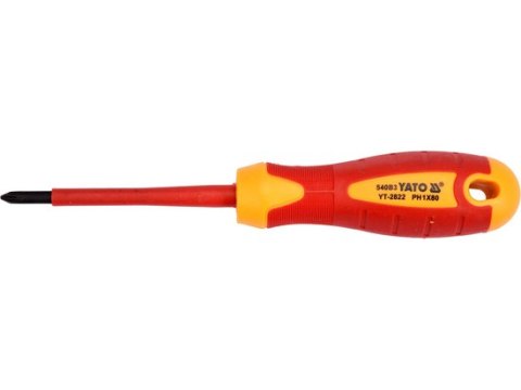 WKRĘTAK IZOLOWANY 1000V PH1*80MM YATO