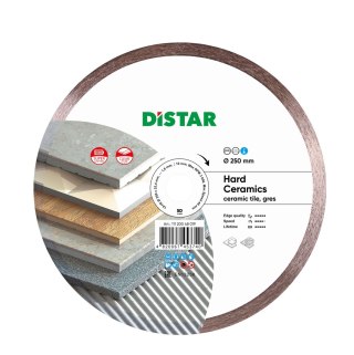 TARCZA DIAMENTOWA HARD CERAMICS 250*1.6*25.4MM DISTAR