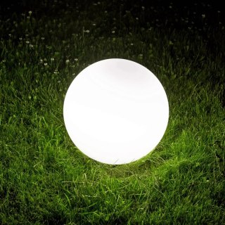LAMPA OGRODOWA ARGENTO 40 BIAŁA KULA E27 POLUX