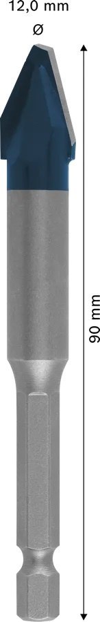 WIERTŁO HEX-9 EXPERT HARD CERAMIC 12*90MM BOSCH