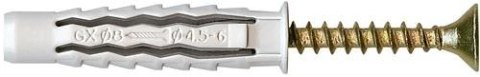 DYBEL UNIWERSALNY ŁEB Z NACIĘCIEM KRZYŻOWYM GXK 8/60MM ARVEX