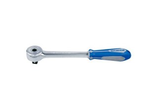 GRZECHOTKA 1/2'' 250 MM 72 ZĘBY, UCHWYT GUMOWY KING TONY
