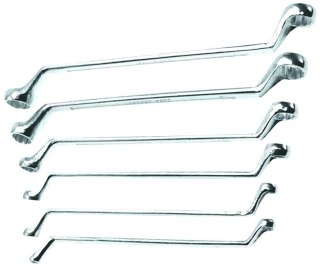 KOMPLET KLUCZY OCZKOWO-ODGIĘTYCH 6-SZTUKOWY 6-17MM TOP TOOLS