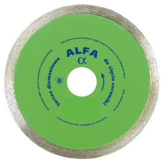 TARCZA DIAMENTOWA GŁADKA DO GLAZURY ALFA 230MM IN CORPORE