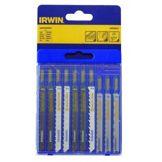ZESTAW BRZESZCZOTÓW DO WYRZYNARKI DREWNO METAL TYP T 10SZTUK IRWIN