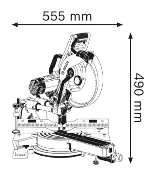 PILARKA UKOSOWA, UKOŚNICA GCM 350-254 BOSCH