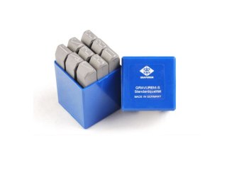 KOMPLET ZNACZNIKÓW CYFRY 4MM GRAVUREM
