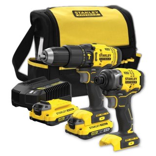 ZESTAW 18V V20 SFMCD711+SFMCF800 2*2.0AH TORBA STANLEY